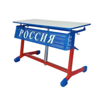 Стол ученический двухместный "Патриот-2о" на газовом лифте (р.гр. № 3-7 и наклоном столешницы) - «globural.ru» - Богородск